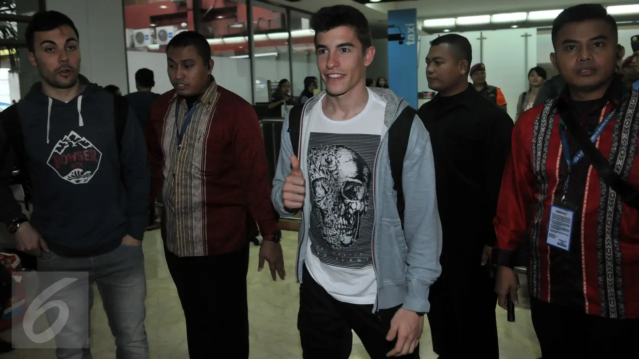 20160212-Marc Marquez Tiba di Jakarta-Tangerang