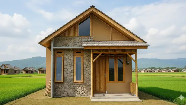 Model Rumah Sederhana Tapi Elegan 6x6 Meter/ Ilustrasi AI