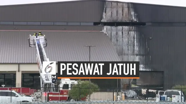 VIDEO: Pesawat Pribadi Jatuh di Texas, 10 Tewas