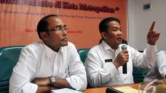 Kepala BNN, Anang Iskandar saat menjadi pembicara dalam diskusi 'Ancaman Narkoba di Kota Metropolitan', Jakarta, Kamis (30/10/2014). (Liputan6.com/Johan Tallo)