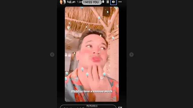 Kenangan Fuji di Hari Ulang Tahun Bibi Andriansyah. (instagram.com/fuji_an)