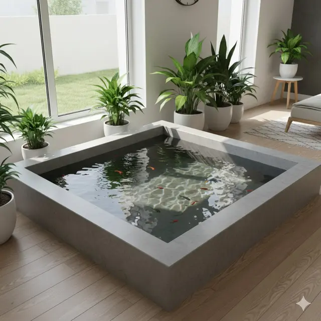 Model Kolam Ikan Minimalis Ukuran 1 Meter