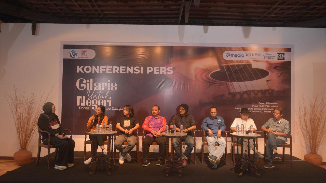 Konferensi Pers Gitaris untuk Negeri: Donasi Gempa Cianjur. (ist)