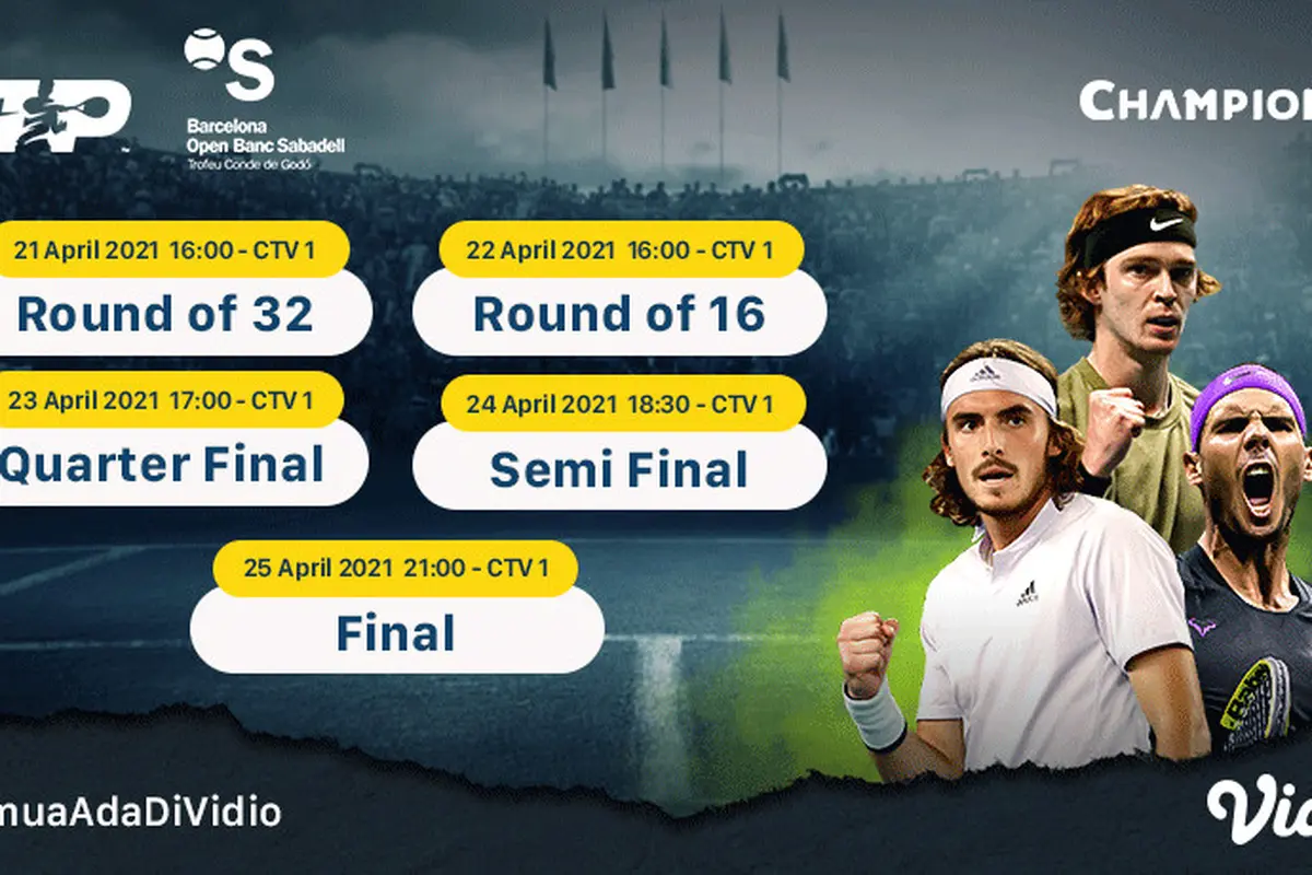 Live Streaming ATP 500 Barcelona Open Pekan Ini di Vidio