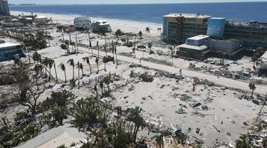 Potret Kerusakan Akibat Terjangan Badai Ian di Florida