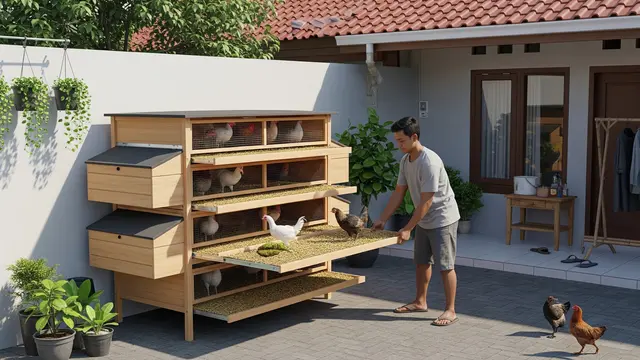 8 Desain Kandang Ayam Koloni Skala Rumahan yang Gampang Dibersihkan, Jaga Higienis
