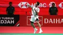 Sebagai informasi, Alwi Farhan menjadi satu-satunya wakil tunggal putra Indonesia yang tersisa setelah pemain lainnya, seperti Anthony Sinisuka Ginting terpaksa mundur karena cedera di awal turnamen. Tampak dalam foto, pebulu tangkis tunggal putra Indonesia, Alwi Farhan saat bertanding melawan wakil Taiwan, Chi Yu Jen pada babak semifinal Indonesia Masters 2026 di Istora Gelora Bung Karno, Senayan, Jakarta, Sabtu (24/1/2026). (Bola.com/M Iqbal Ichsan)