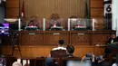 "Mengadili satu, menyatakan terdakwa Shane Lukas alias Shane terbukti secara sah dan meyakinkan bersalah melakukan tindak pidana turut serta penganiayaan berat yang direncanakan terlebih dahulu," tutur hakim di Pengadilan Negeri Jakarta Selatan, Kamis (7/9/2023). (Liputan6.com/Johan Tallo)