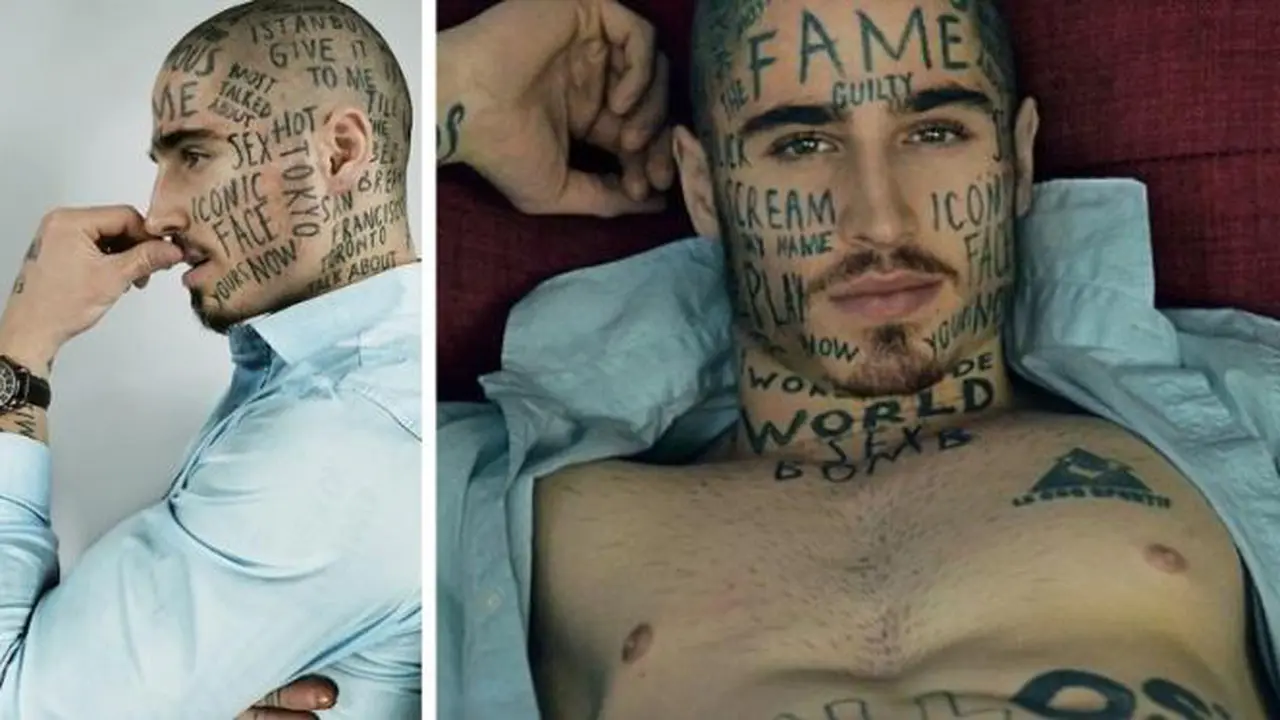 Pria Ini Tato Wajahnya supaya jadi Terkenal