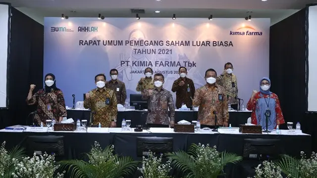 RUPSLB PT Kimia Farma Tbk (KAEF) pada Rabu (18/8/2021) (Dok: PT Kimia Farma Tbk)