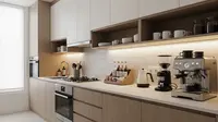 7 Model Dapur dengan Area Khusus Membuat Kopi agar Aktivitas Meracik Minuman Lebih Nyaman