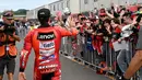 Untuk diketahui, MotoGP 2025 memasuki seri ke-17 dan dimulai pada Jumat (26/9/2025). Sirkuit Motegi, Jepang, menjadi tuan rumah ajang balapan roda dua tersebut pada 26-28 September 2025. (TOSHIFUMI KITAMURA/AFP)