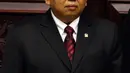Wakil Ketua DPD terpilih Akhmad Muqowam usai mengucap sumpah jabatan saat dilantik pada Rapat Paripurna DPD, Jakarta, Kamis (26/7). Akhmad Muqowam terpilih melalui voting dengan mendapat 30 suara. (Liputan6.com/Johan Tallo)