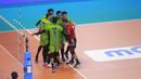 <p>Selebrasi para pemain Jakarta STIN BIN setelah mencetak angka saat menghadapi Jakarta Pertamina Pertamax pada laga pekan pertama putaran I PLN Mobile Proliga 2024 di GOR Amongrogo, Yogyakarta, Minggu (28/4/2024). Jakarta STIN BIN menang 3-0 (25-21, 25-23, 25-20). (Dok. PBVSI)</p>