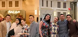 Intip busana para artis hadiri birthday party Raffi Ahmad dan Nagita Slavina, kompak berbusana cheongsam (@irwansyah_15 @aaliyah.massaid)