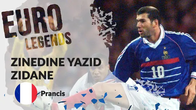 Berita motion grafis profil legenda Zinedine Zidane, seniman sepak bola dari Prancis.