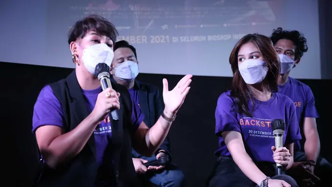 Sissy Prescillia dan Vanesha Prescilla duet di film Backstage (Kapanlagi.com/Bayu Hendarto)