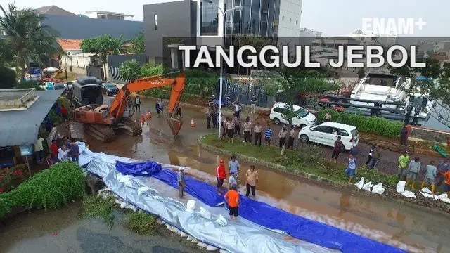 ENAM PLUS: Situasi Pantai Mutiara Setelah Tanggul Jebol