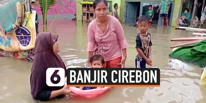 VIDEO: Banjir Cirebon, Kendaraan yang Melintas Diminta Putar Balik