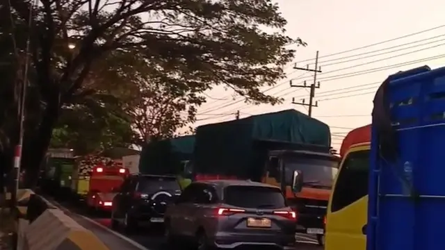 Antrean Panjang di jalan raya Situbondo- Banyuwangi akibat pembatasan  aramada kapal yang beroperasi (Istimewa)