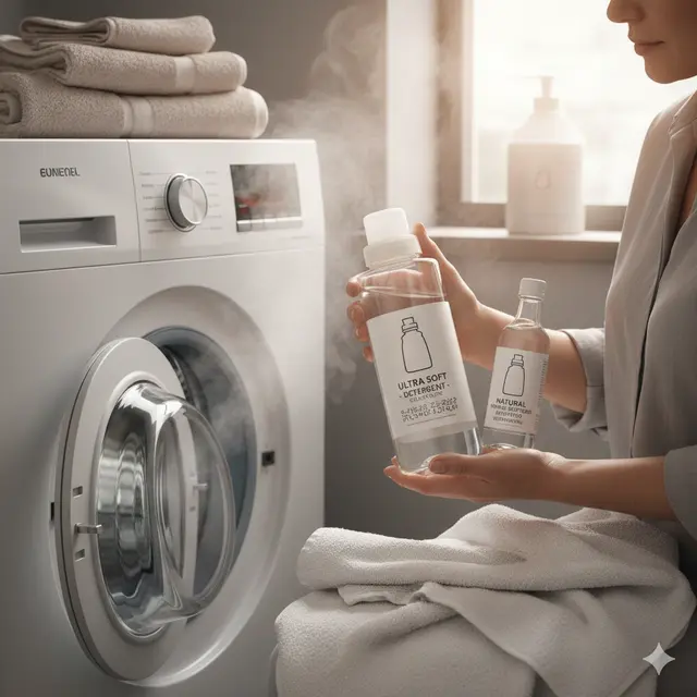 Cara Cuci Handuk Pakai Air Panas (Foto: Gemini AI)