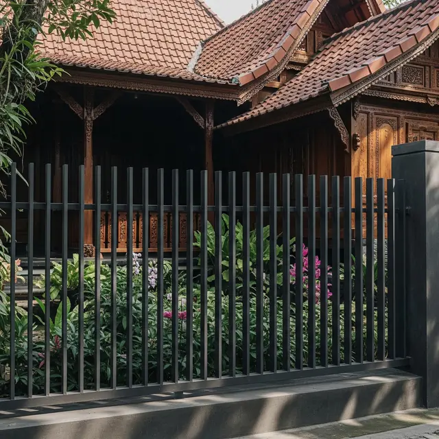 Inspirasi Pagar Rumah Kampung Tampak Mewah