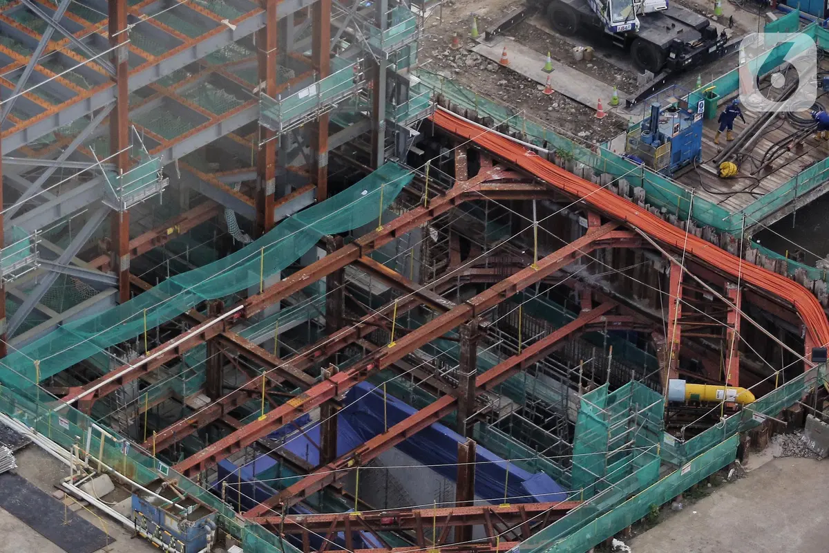 Progres Proyek Pembangunan Stasiun MRT Jakarta Fase 2A
