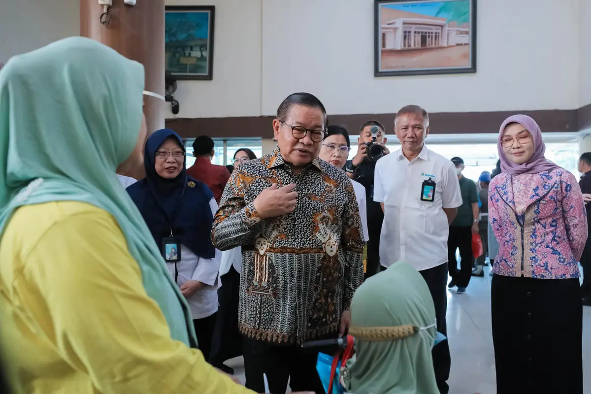 Pramono Anung kunjungi RSPI Sulianti Saroso, Jakarta Utara, Kamis (23/7/2026). (Liputan6.com/Winde Nelfira).