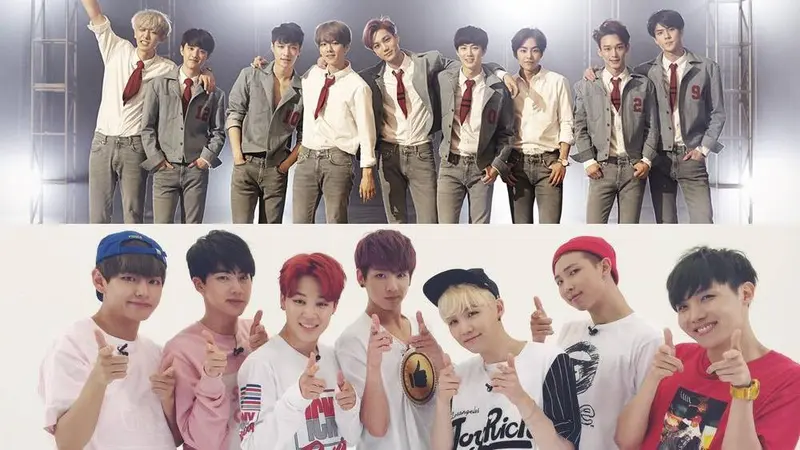 EXO dan Bangtan Boys