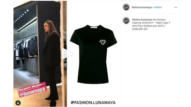 Terlihat Sederhana, Harga 7 Kaus Luna Maya Ini Bikin Melongo