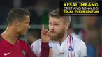 Video Cristiano Ronaldo yang menolak untuk tuker kostum dengan kapten Islandia Aron Gunnarsson, saat Portugal ditahan imbang 1-1 oleh Islandia pada Selasa (14/06/2016).