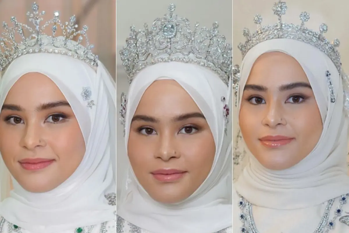 Perhiasaan Puteri Kerajaan Pahang Malaysia, Afzan Aminah saat menikah