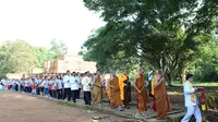 Suasana perayaan Waisak pada 2017 lalu di Candi Muarojambi. (Liputan6.com/B Santoso)