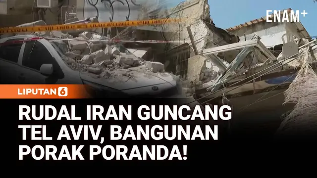Rudal Iran Guncang Tel Aviv, Gedung Hancur!