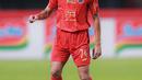 <p>Pemain Persija Jakarta, Rizky Ridho saat pertandingan pekan ketujuh BRI Liga 1 2023/2024 melawan Borneo FC yang berlangsung di Stadion Patriot Candrabhaga, Bekasi, Rabu (9/8/2023). (Bola.com/Bagaskara Lazuardi)</p>