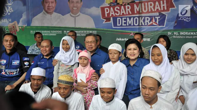 SBY Resmikan Gerakan Pasar Murah Demokrat di Jakarta