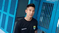 Gelandang Persib Bandung Kim Jeffrey Kurniawan mendukung langkah manajemen klub memiliki tim satelit. (Liputan6.com/Huyogo Simbolon)