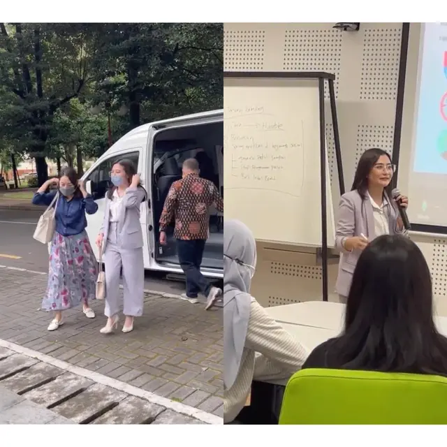 Gaya Prilly Latuconsina Jadi Dosen Praktisi di UGM, Tampil Bak Lady Boss dengan Setelan Blazer