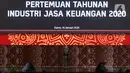 Presiden Joko Widodo (Jokowi) memberikan sambutan saat menjadi pembicara kunci dalam Pertemuan Tahunan Industri Jasa Keuangan Tahun 2020 di Jakarta, Kamis (16/1/2020). Pertemuan tahunan itu mengangkat tema Ekosistem Keuangan Berdaya Saing Untuk Pertumbuhan Berkualitas. (Liputan6.com/Angga Yuniar)