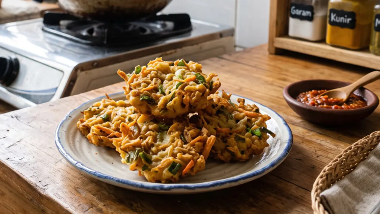 Resep Bakwan Tempe Isi Daun Bawang dan Wortel