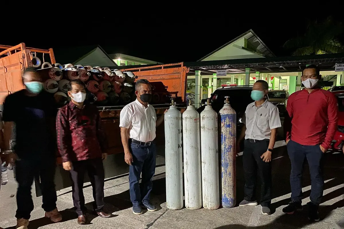 Tabung Oksigen untuk RSU Kota Tarakan.