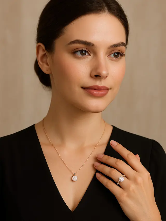 Model Kalung dan Cincin 3 Gram