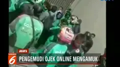 Kericuhan diduga dipicu oleh teguran petugas keamanan mall kepada pengemudi ojek online agar menerima penumpang di tempat yang seharusnya.