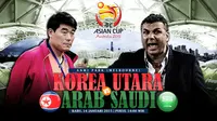 Korea Utara vs Arab Saudi (Liputan6.com/Sangaji)