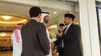 Menteri Agama atau Menag Yaqut Cholil Qoumas usai bertemu Menteri Haji dan Umrah Arab Saudi, Tawfiq F. Al-Rabiah di Jeddah, Arab Saudi, Minggu, 20 Maret 2022. (Ist)