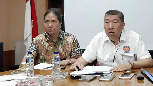 Sekjen REI Totok Lusida (kanan)  meminta agar DPR bisa mengesahkan RUU Pertanahan pada September mendatang dan tidak diundur, Jumat (12/7/2019).