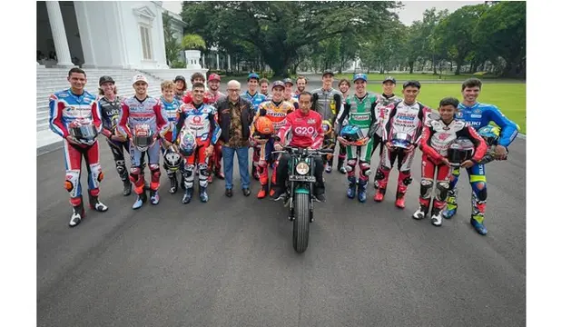 10 Potret Parade MotoGP 2022, Dilepas Langsung Jokowi di Istana Merdeka