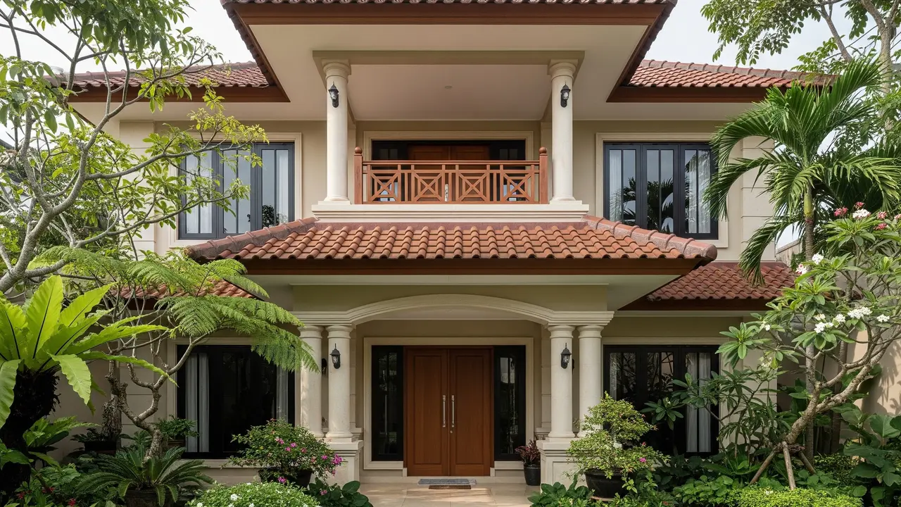 Warna Cat Teras Rumah yang Cocok dengan Atap Genteng