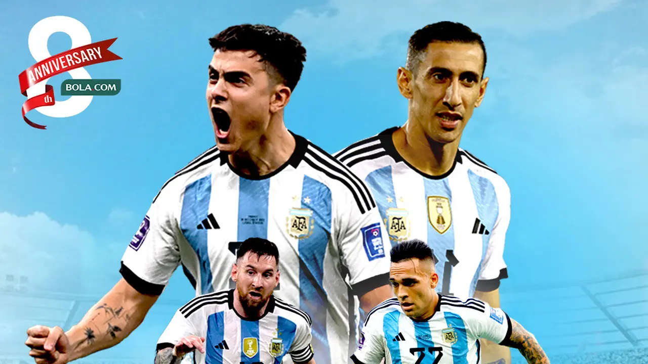 Indonesia Vs Argentina - Lionel Messi, Di Maria, Dybala, Lautaro Martinez