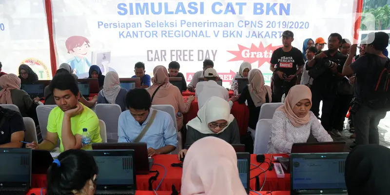 Sosialisasi Sistem Seleksi CPNS 2019/2020, BKN V Jakarta Gelar Simulasi CAT